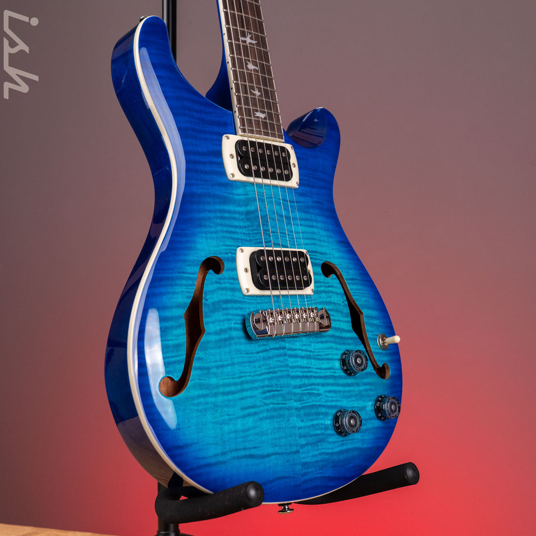 PRS SE Flat Back Hollowbody I Piezo *NEW MODEL* Lake Blue