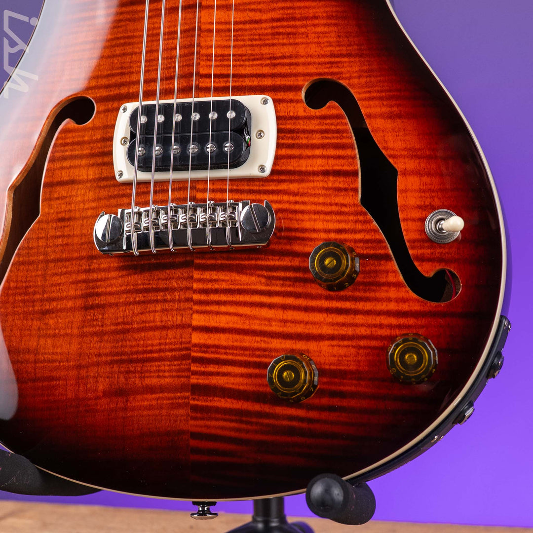 PRS SE Flat Back Hollowbody I Baritone Piezo Ed Sheeran Orange Tiger Smokeburst *NEW MODEL*