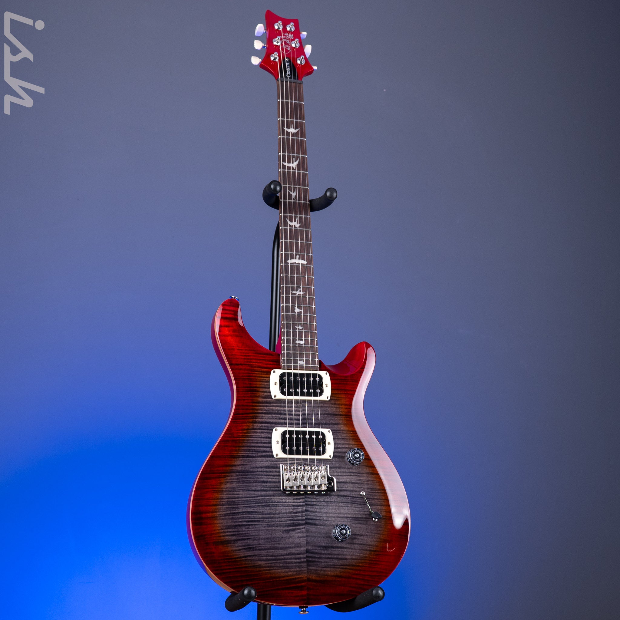 PRS SE Custom 24 Charcoal Cherry Burst – Ish Guitars