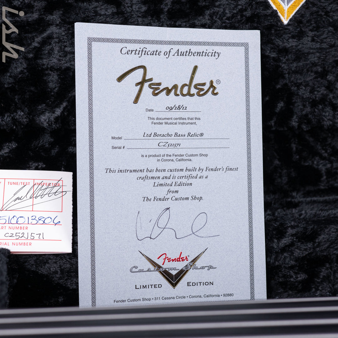 2012 Fender Custom Shop La Cabronita Borracho Bass Relic