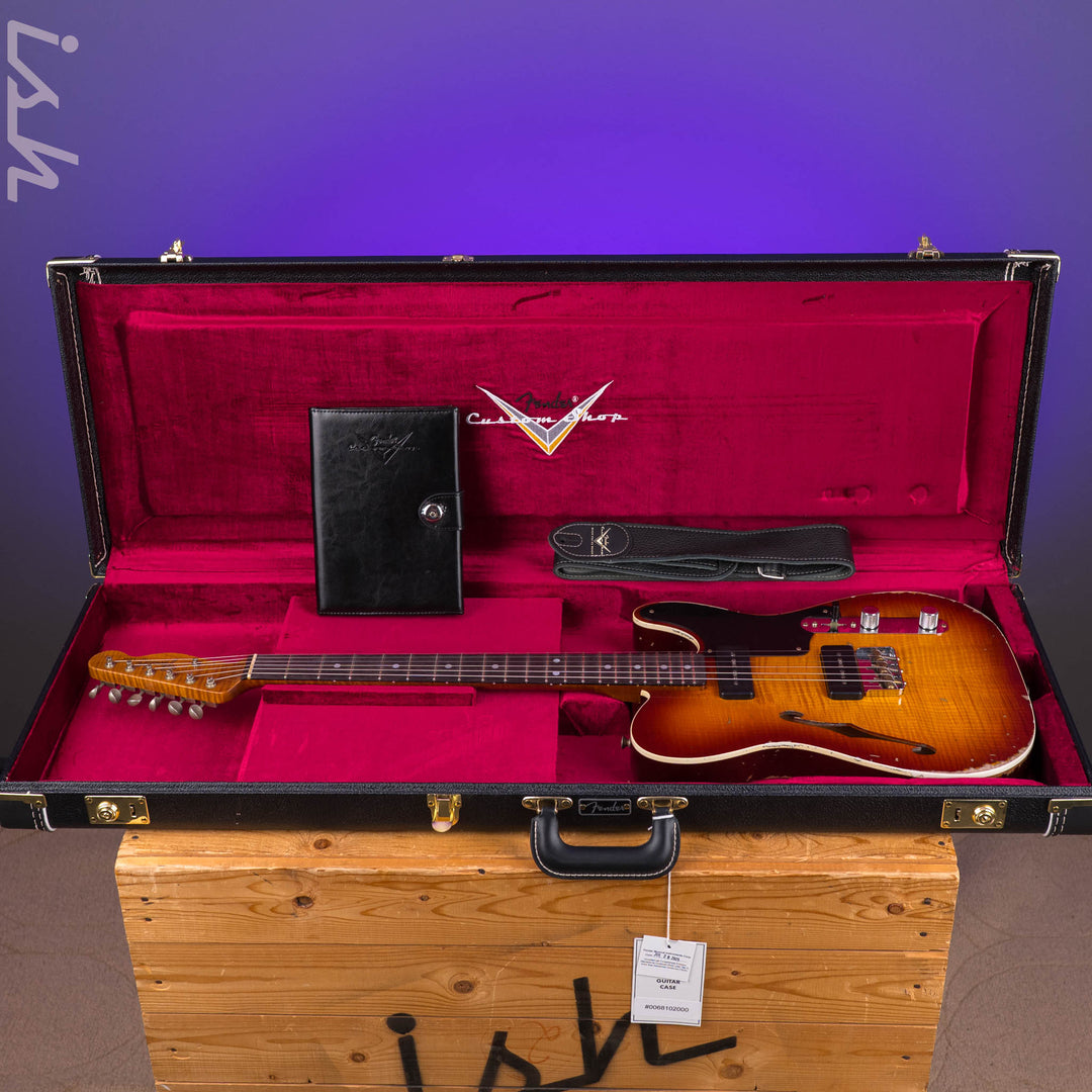 Fender Custom Shop Artisan Dual P90 Tele Relic Aged Tobacco Sunburst