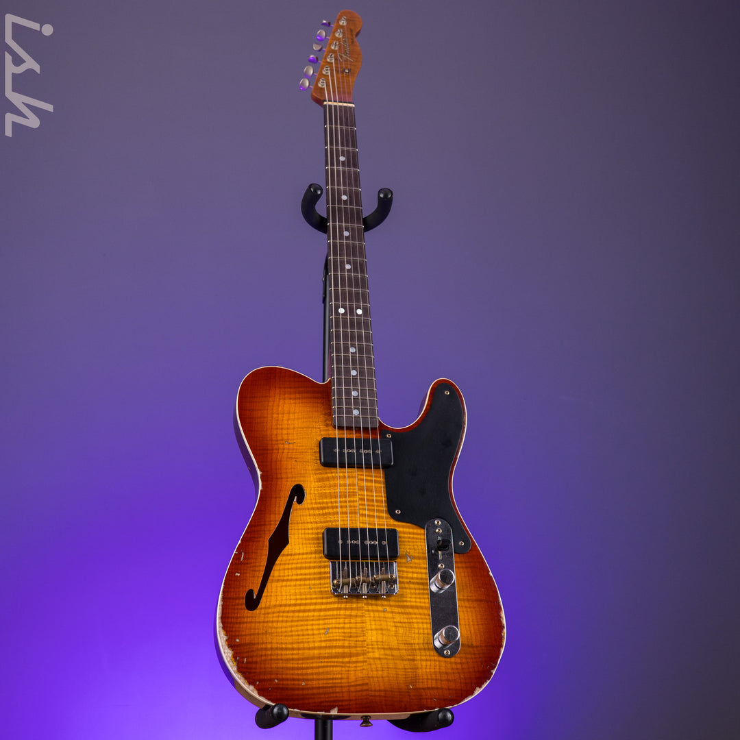 Fender Custom Shop Artisan Dual P90 Tele Relic Aged Tobacco Sunburst