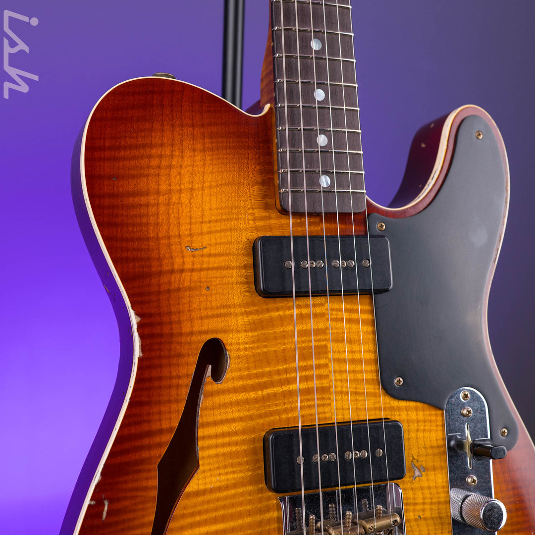 Fender Custom Shop Artisan Dual P90 Tele Relic Aged Tobacco Sunburst