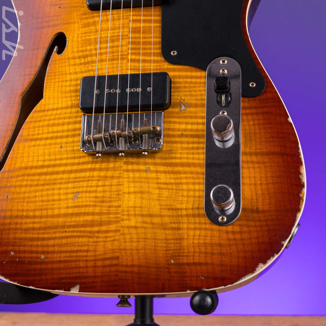 Fender Custom Shop Artisan Dual P90 Tele Relic Aged Tobacco Sunburst