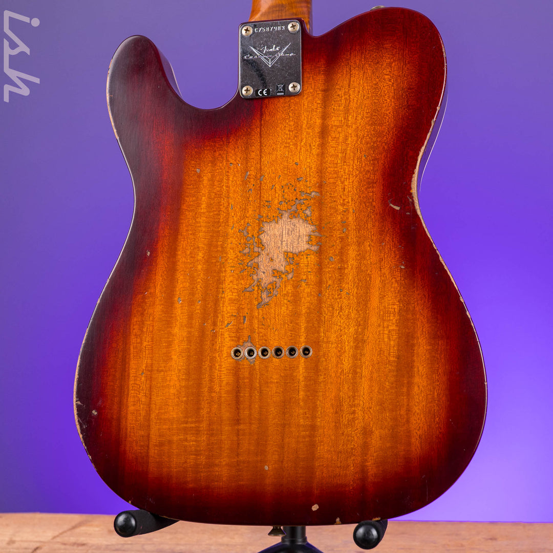 Fender Custom Shop Artisan Dual P90 Tele Relic Aged Tobacco Sunburst