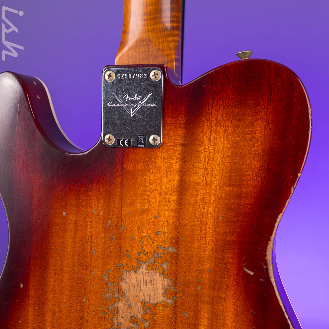 Fender Custom Shop Artisan Dual P90 Tele Relic Aged Tobacco Sunburst