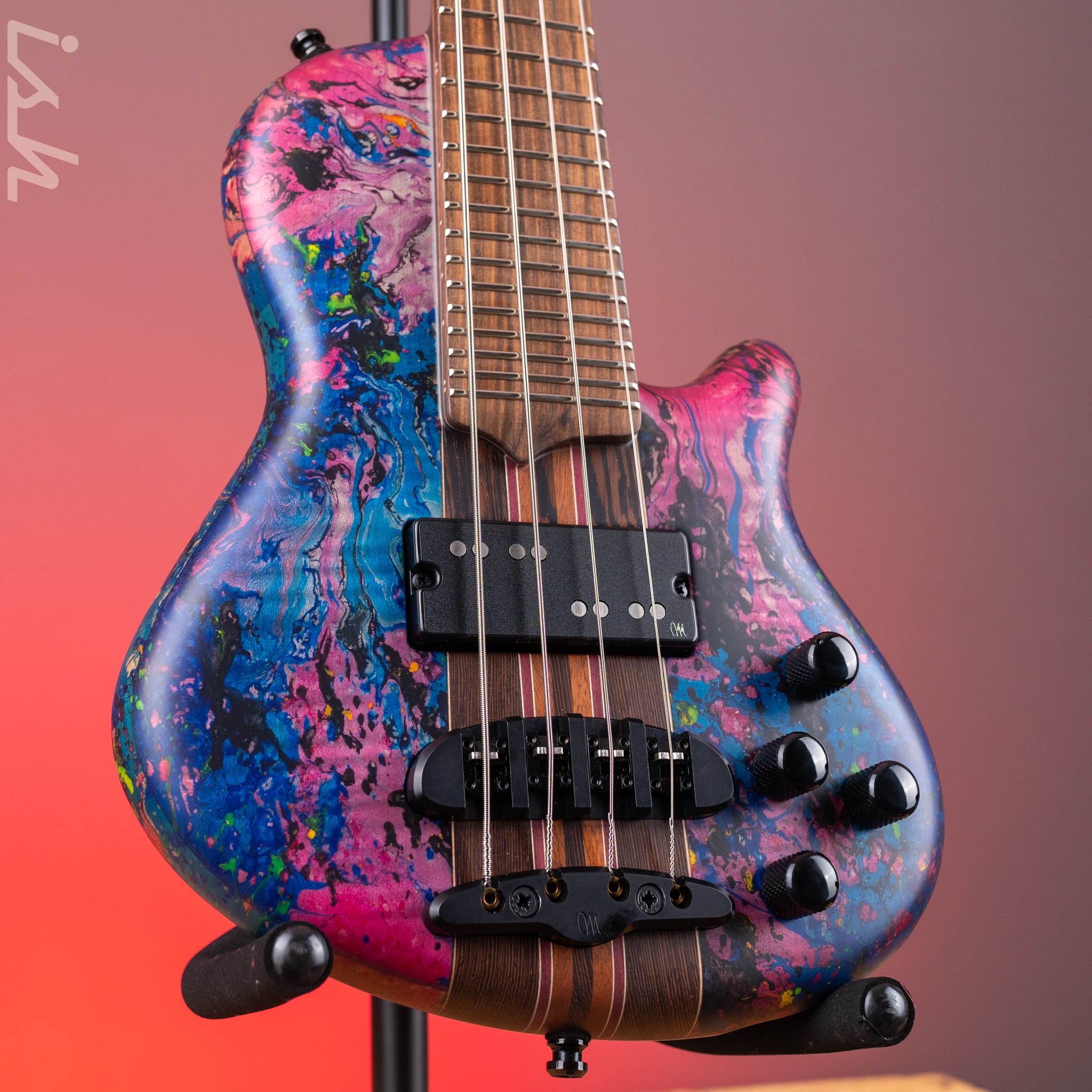 Mayones Cali 4 Bass Multicolor Swirl NAMM 2025 – Ish Guitars