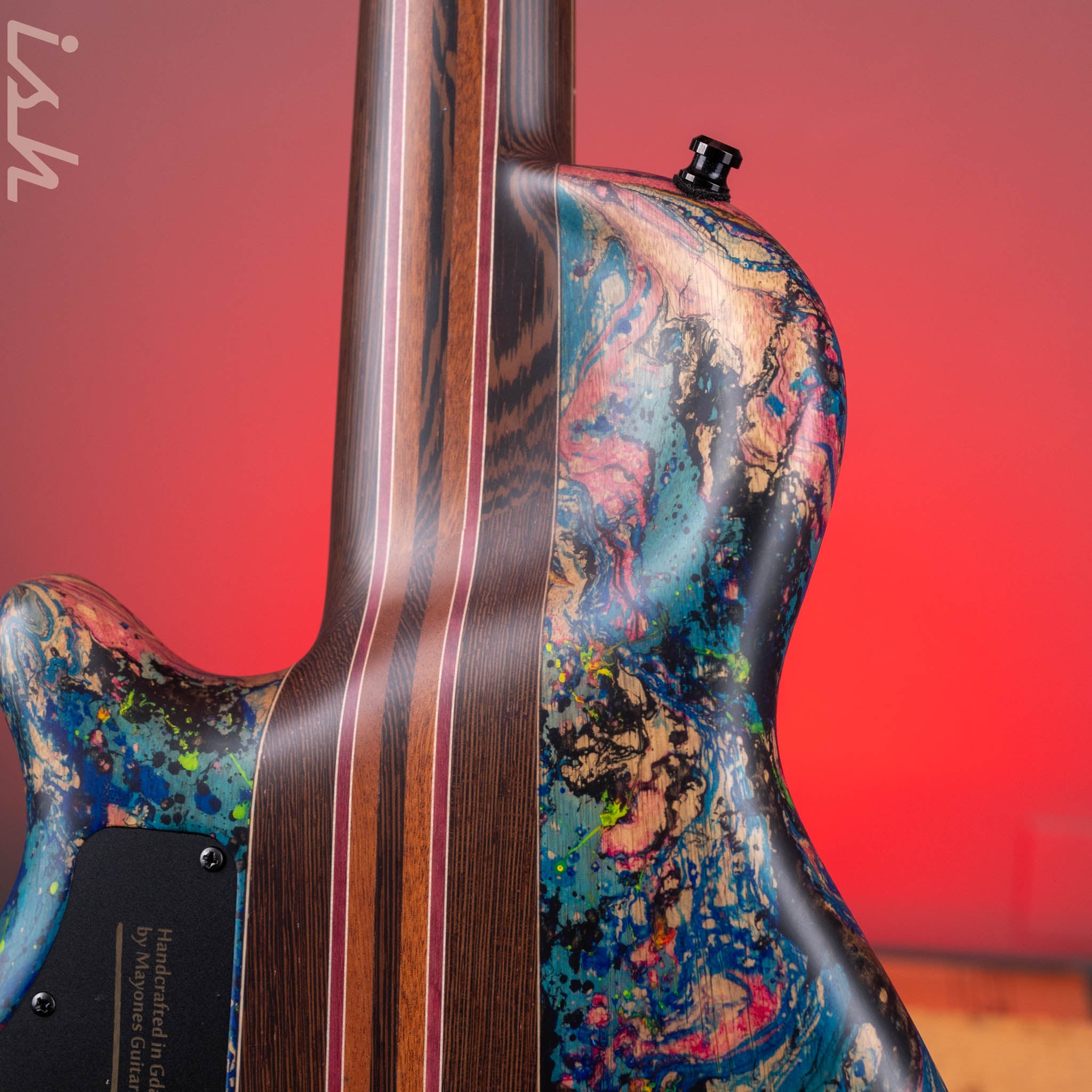 Mayones Cali 4 Bass Multicolor Swirl NAMM 2025 – Ish Guitars