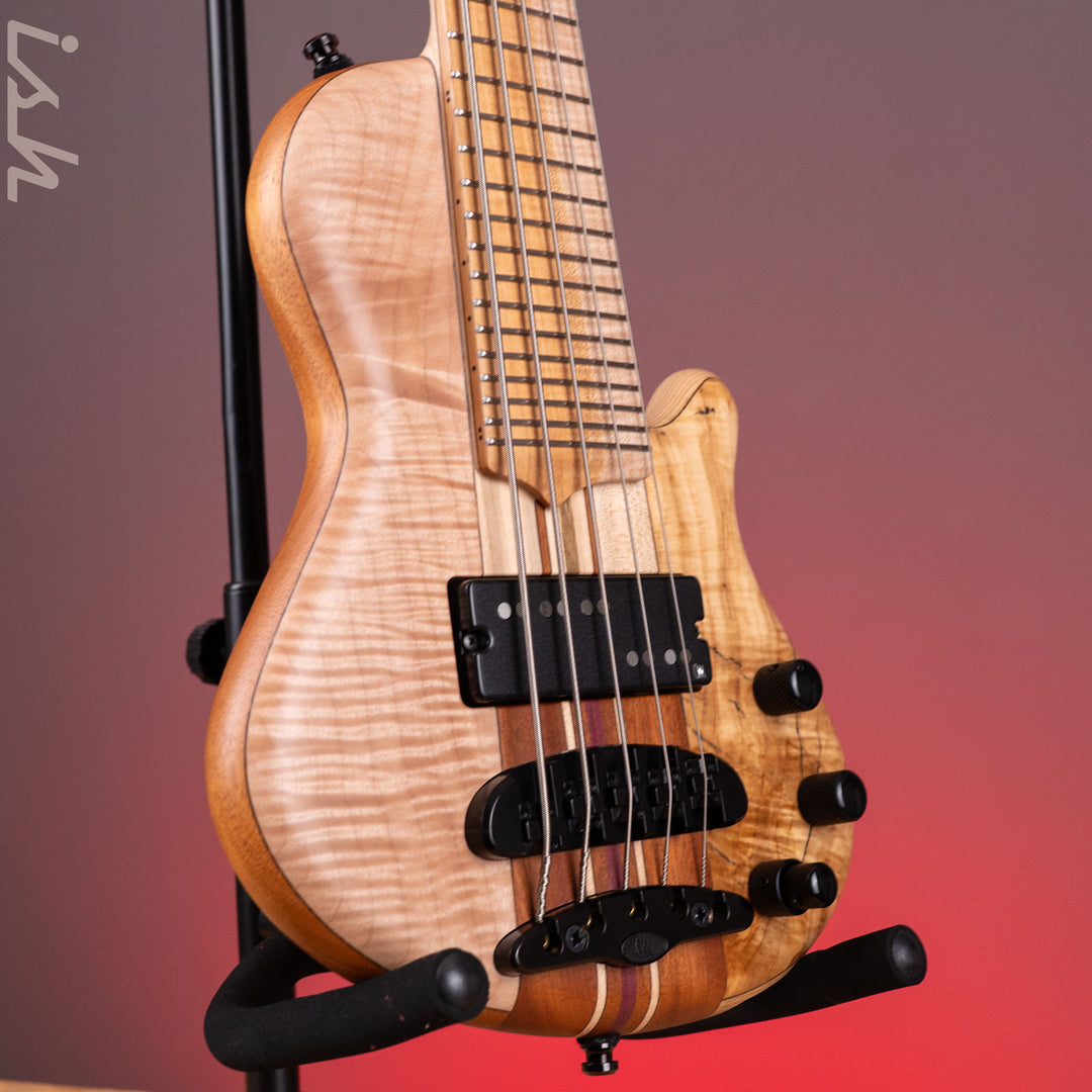 Mayones Cali 5 Flame Maple &amp; Apple Wood Natural Matte