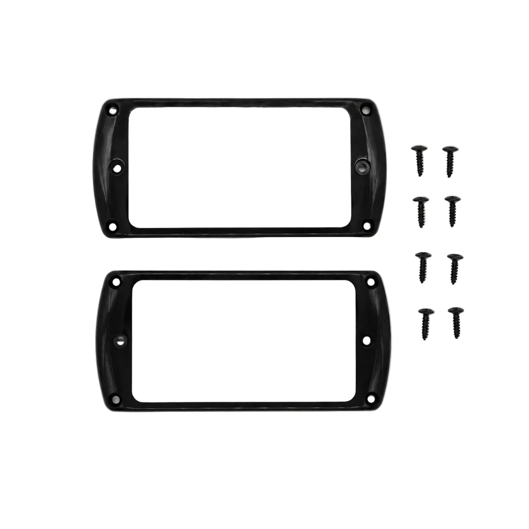 PRS SE Black Covered Pickup Rings Humbuckers w/ Black Screws
