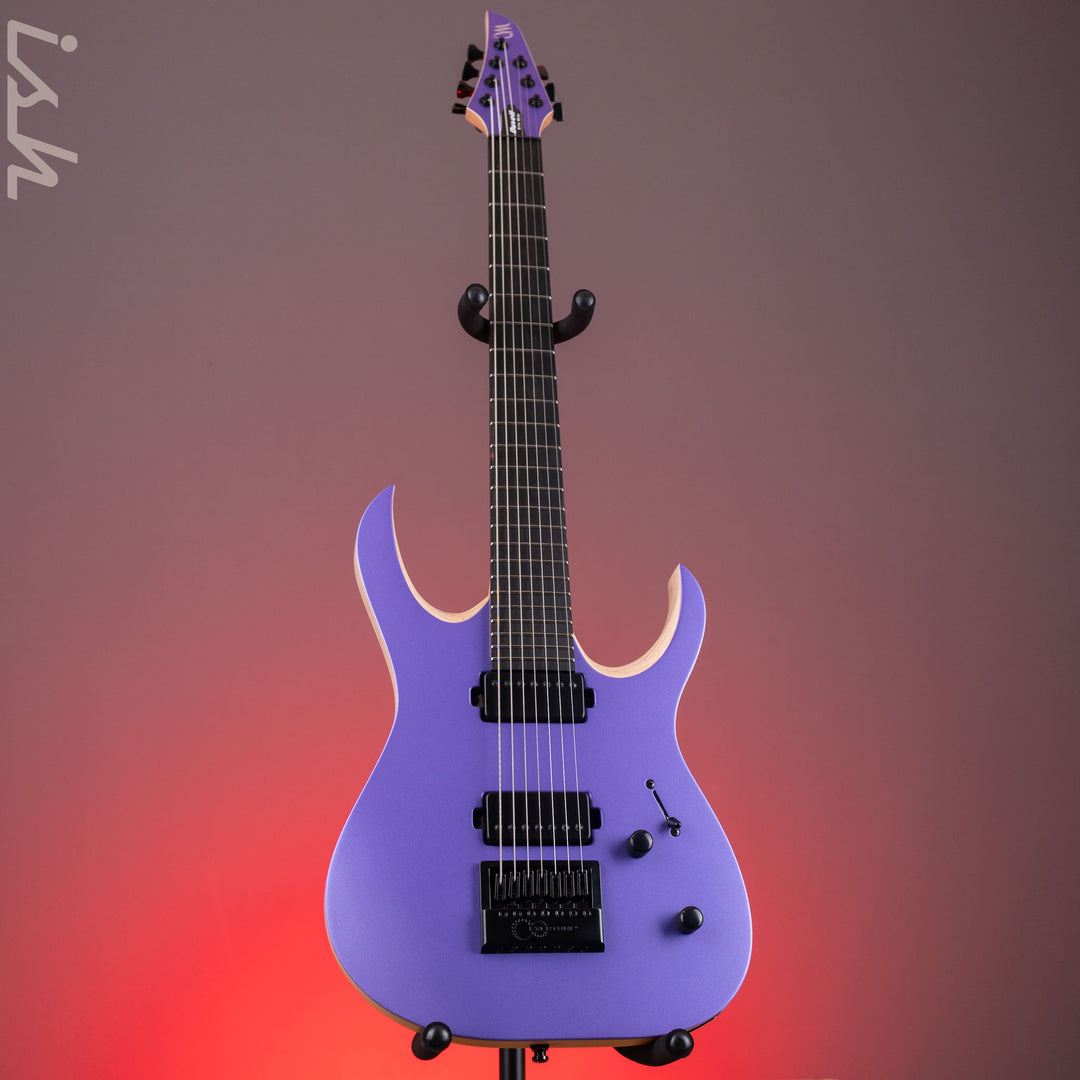 Mayones Duvell RPi Rick Schneider 7-String Evertune Memberberry Purple Metallic