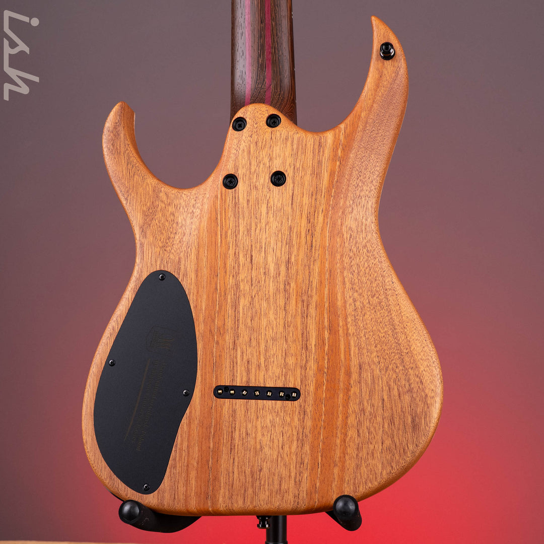 Mayones Duvell Elite 7 Eye Poplar Natural Fade Graphite Burst Out Gloss