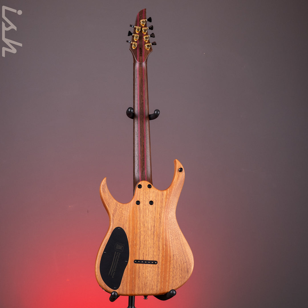 Mayones Duvell Elite 7 Eye Poplar Natural Fade Graphite Burst Out Gloss
