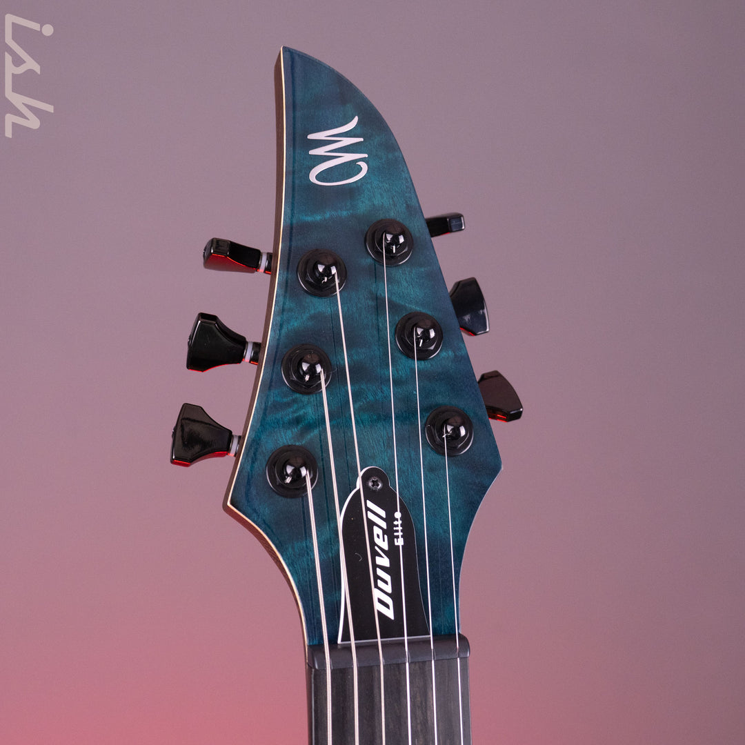 Mayones Duvell Elite 6 Curly Poplar Transparent Turquoise Gloss