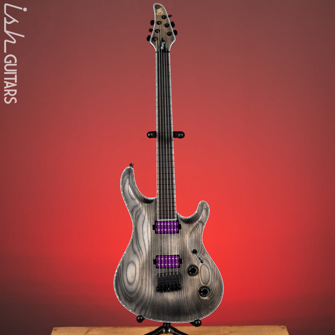 Mayones Regius Core Gothic 6 Bar Antique Black Matte Ash Demo