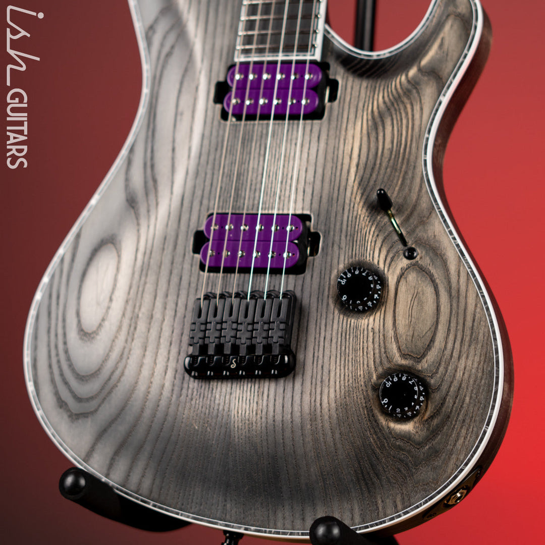 Mayones Regius Core Gothic 6 Bar Antique Black Matte Ash Demo