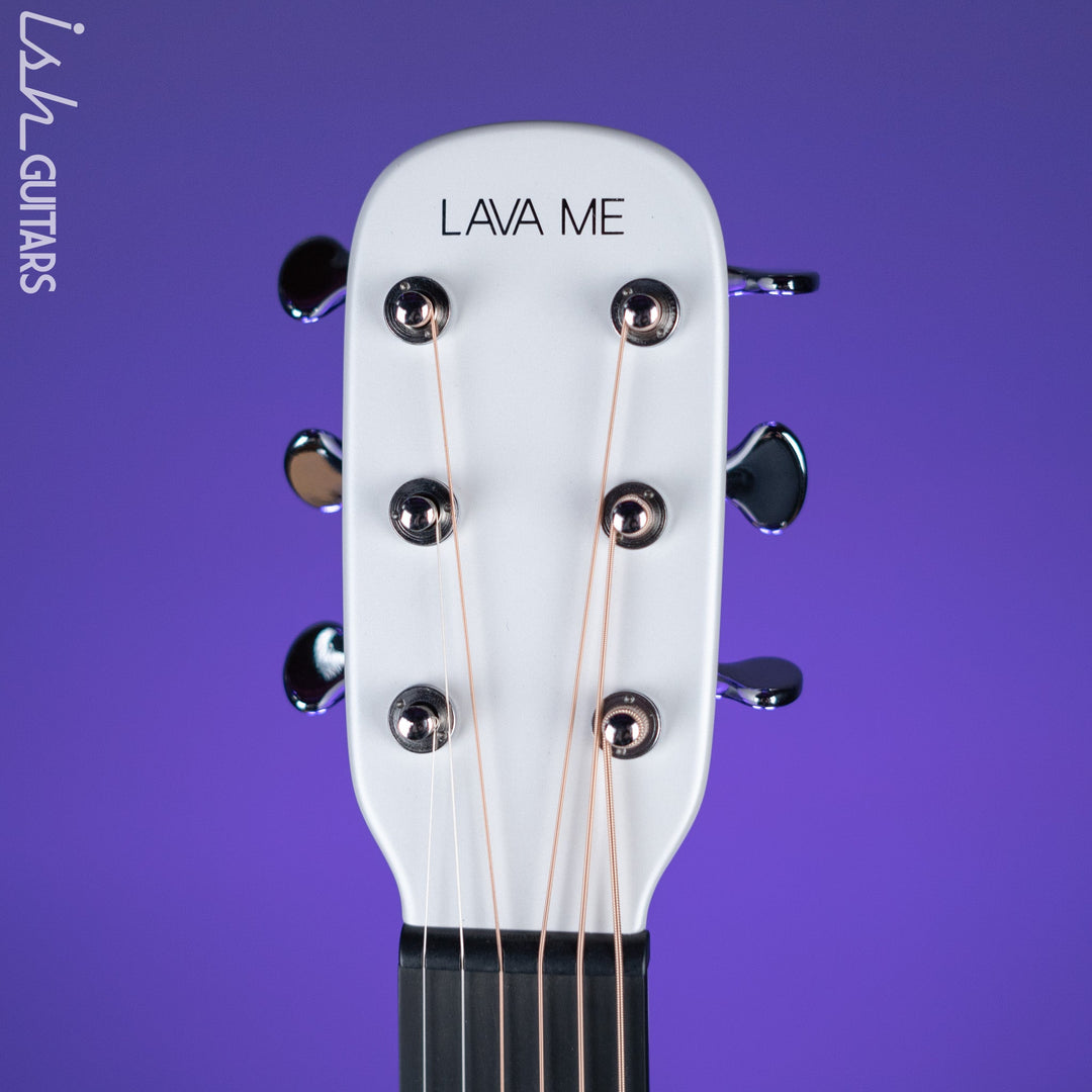 Lava Music Lava ME 3 Smart Acoustic Guitar 38” Left-Handed White w/ Space Bag Demo