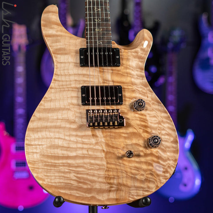 2021 PRS Wood Library Custom 24 10 Top Quilt Torrefied Maple Neck Natural Gloss