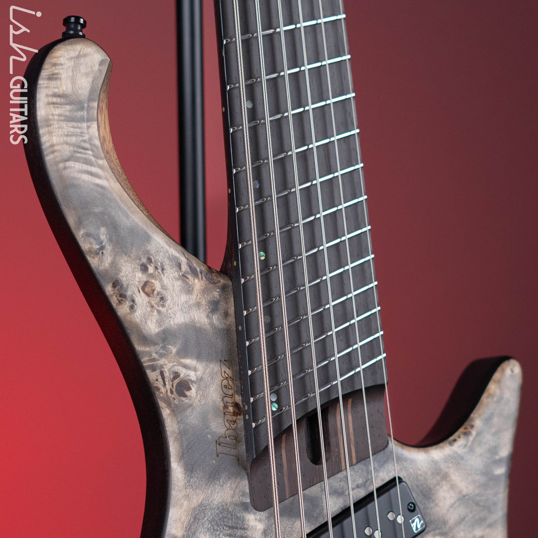 Ibanez EHB1506MS Multi-Scale 6-String Bass Black Ice Flat Demo