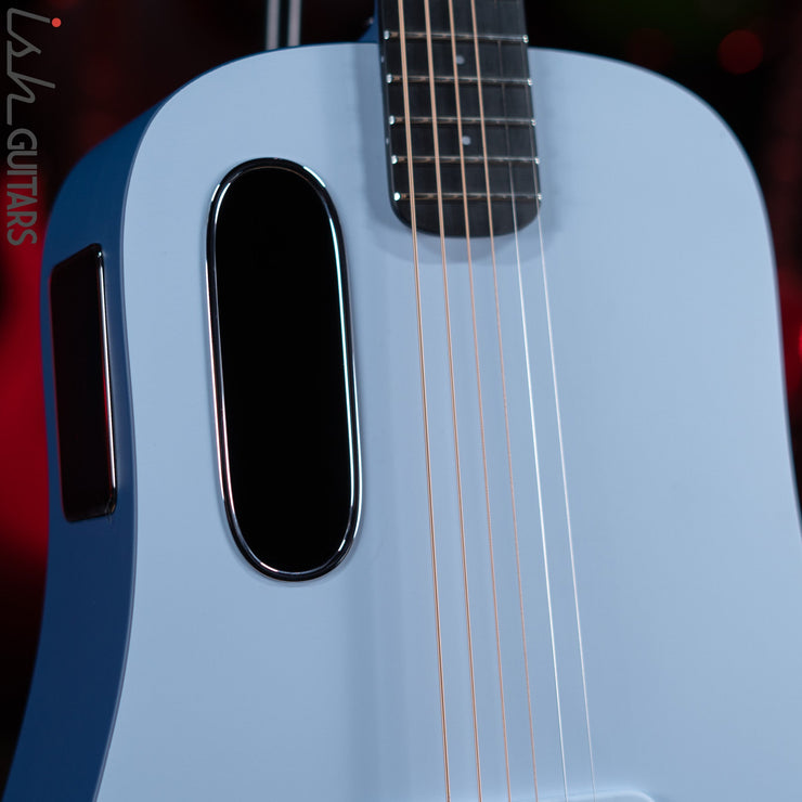 Lava Music Blue Lava Smart Acoustic Guitar Ice Blue/ Ocean Blue w/ Airflow Bag Demo