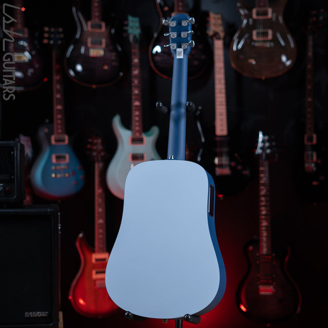 Lava Music Blue Lava Smart Acoustic Guitar Ice Blue/ Ocean Blue w/ Airflow Bag Demo