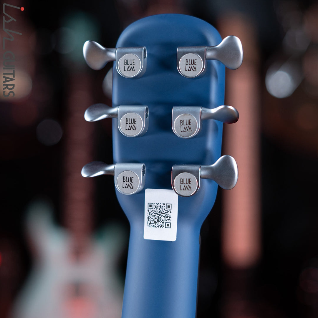 Lava Music Blue Lava Smart Acoustic Guitar Ice Blue/ Ocean Blue w/ Airflow Bag Demo