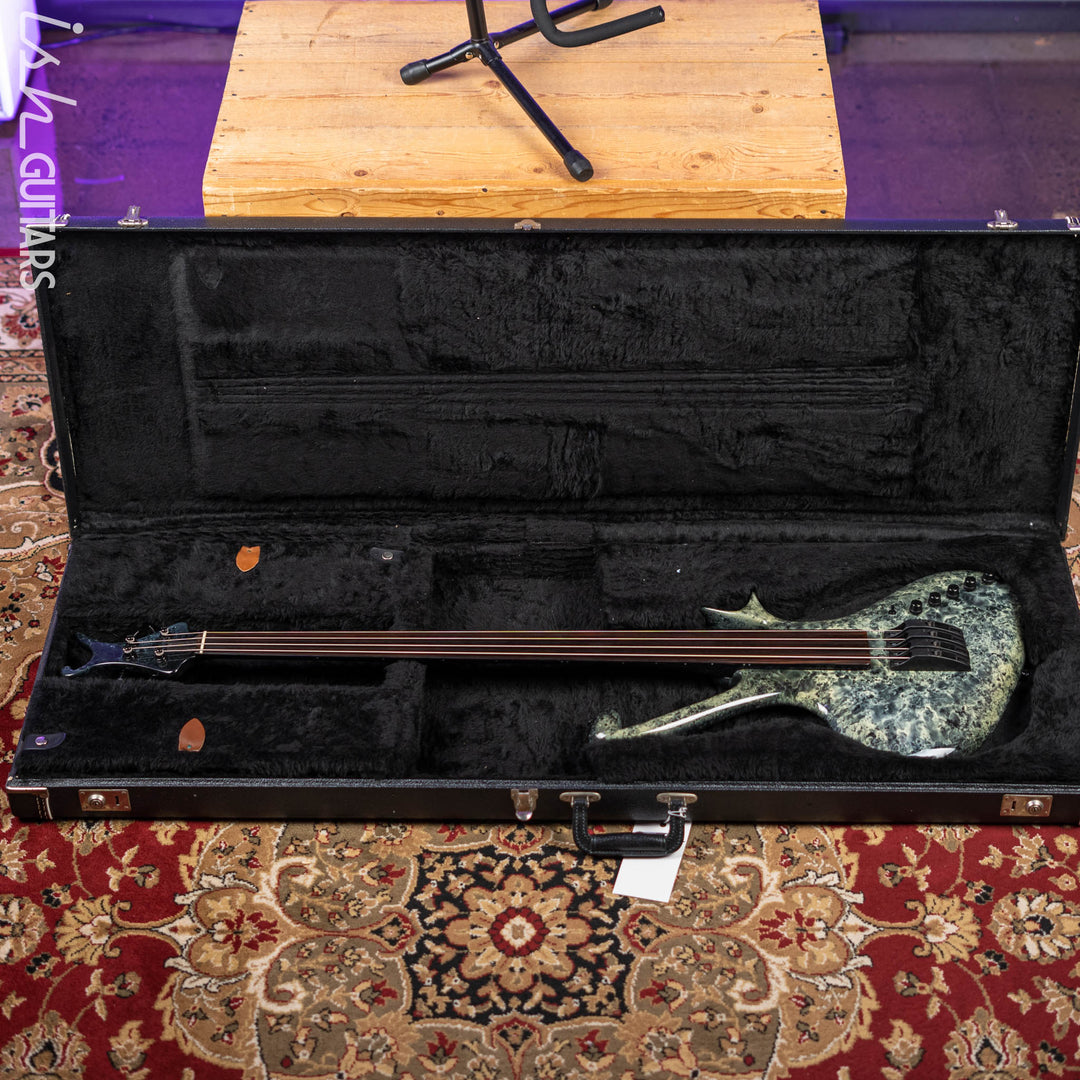 2002 Ritter Raptor Fretless 4-String Bass Marble