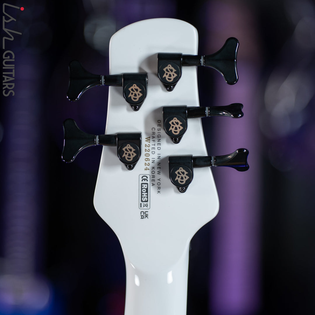 2022 Ish X Spector NS Dimension 5 String EMG Darkglass White Gloss