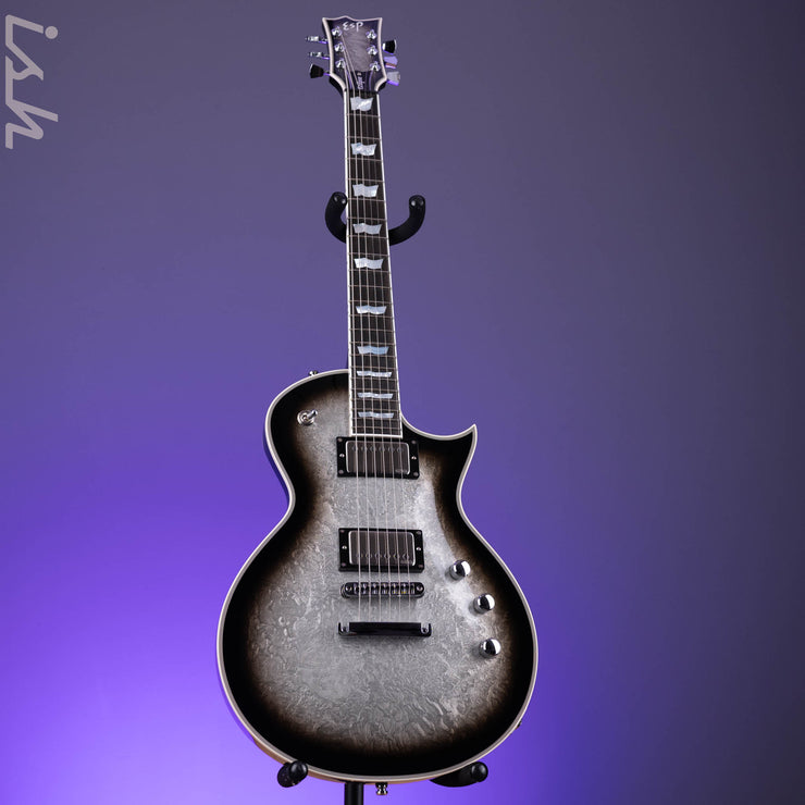 ESP Eclipse Custom Silver Liquid Metal Burst