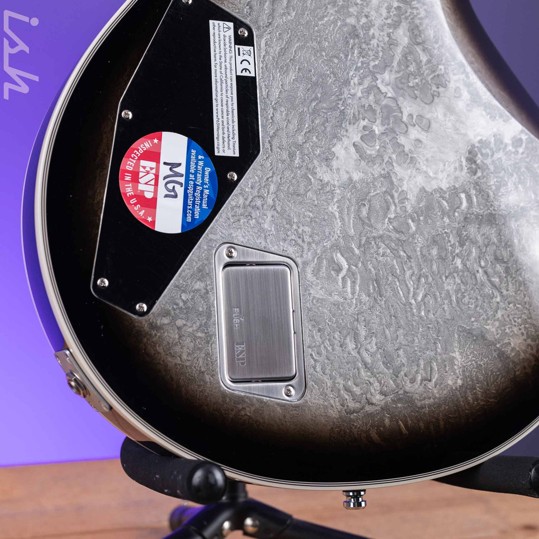 ESP Eclipse Custom Silver Liquid Metal Burst