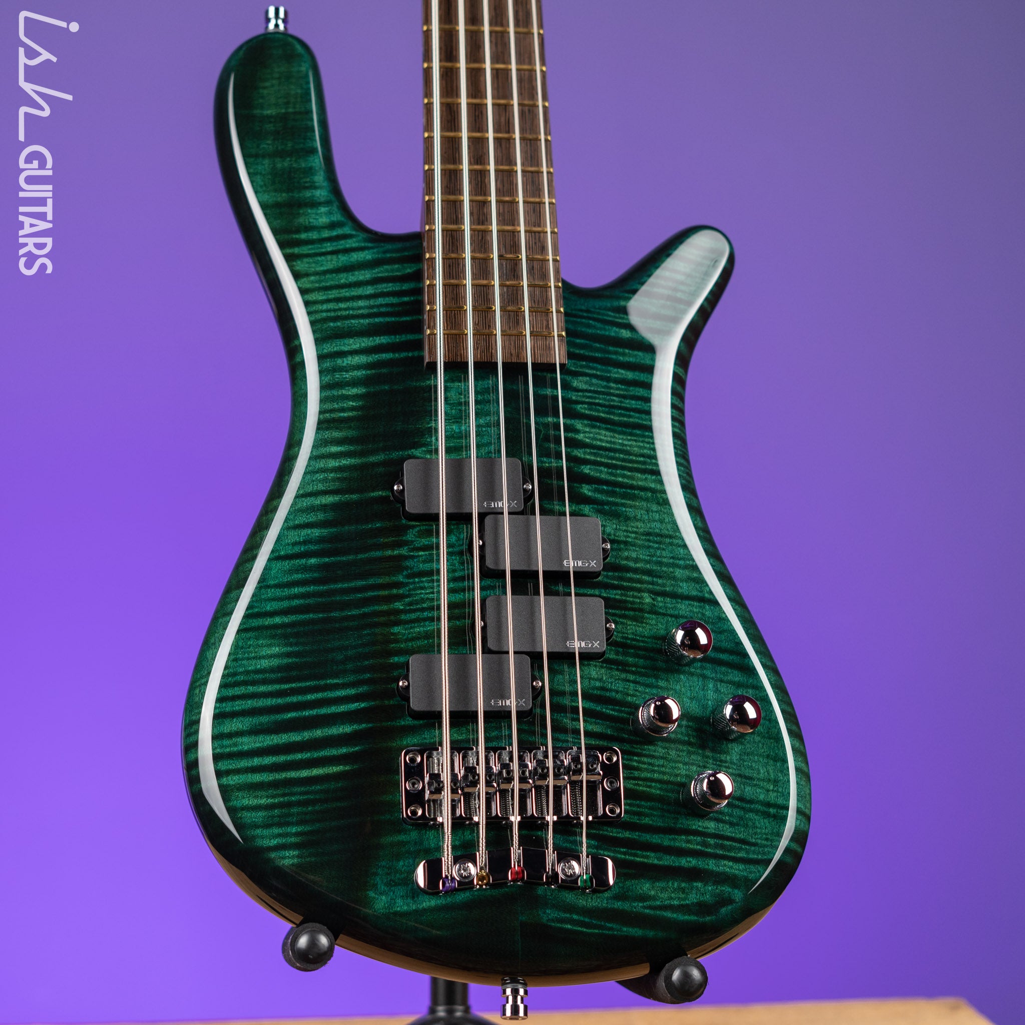 Warwick Custom Shop Streamer LX 5-String Bass Petrol Green NAMM