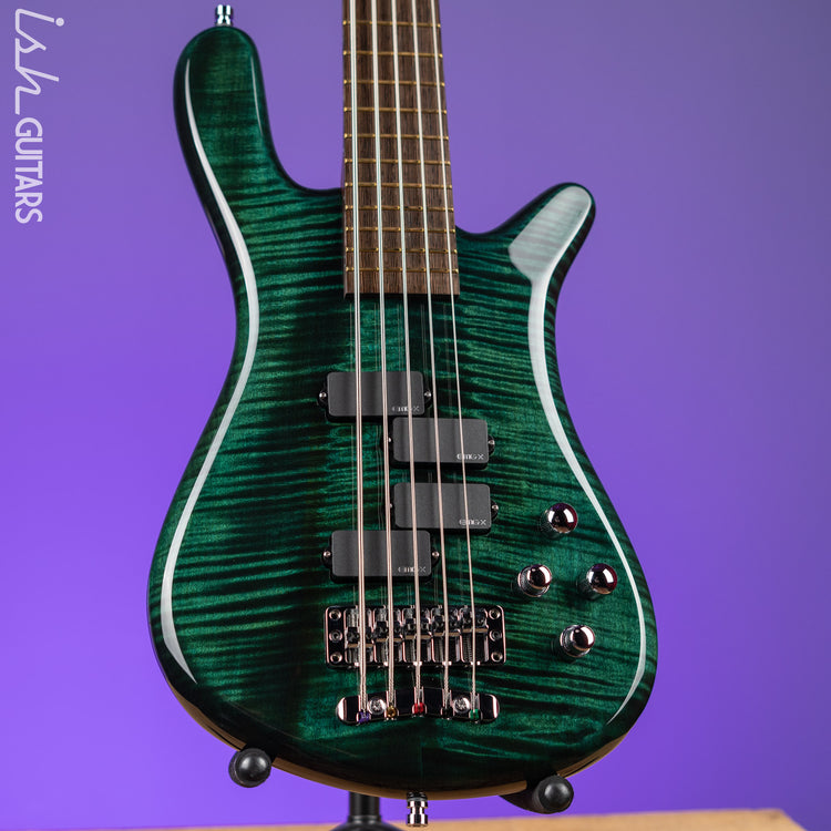 Warwick Custom Shop Streamer LX 5-String Bass Petrol Green NAMM – Ish  Guitars