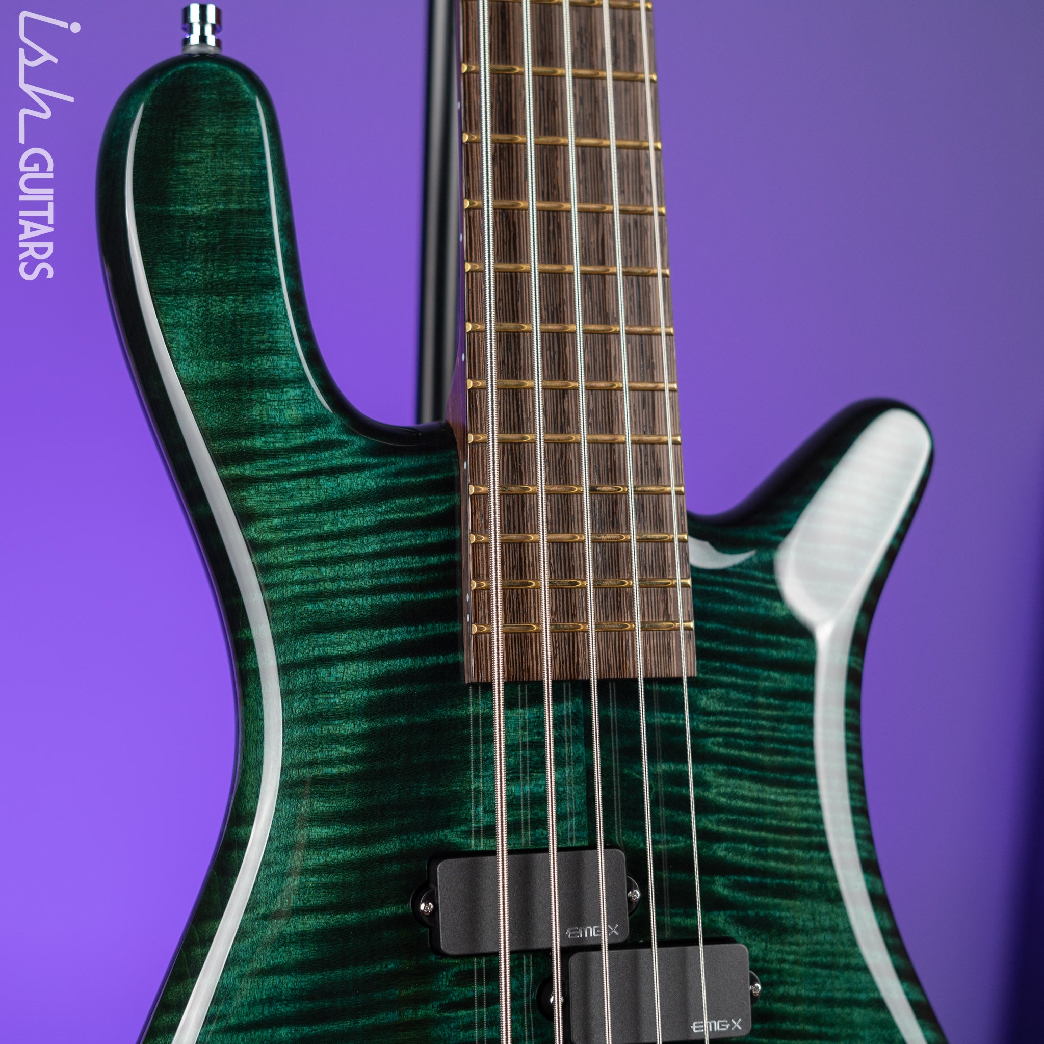 Warwick Custom Shop Streamer LX 5-String Bass Petrol Green NAMM