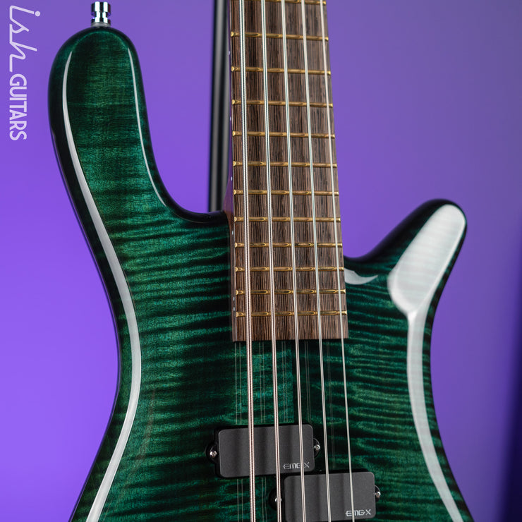 Warwick Custom Shop Streamer LX 5-String Bass Petrol Green NAMM