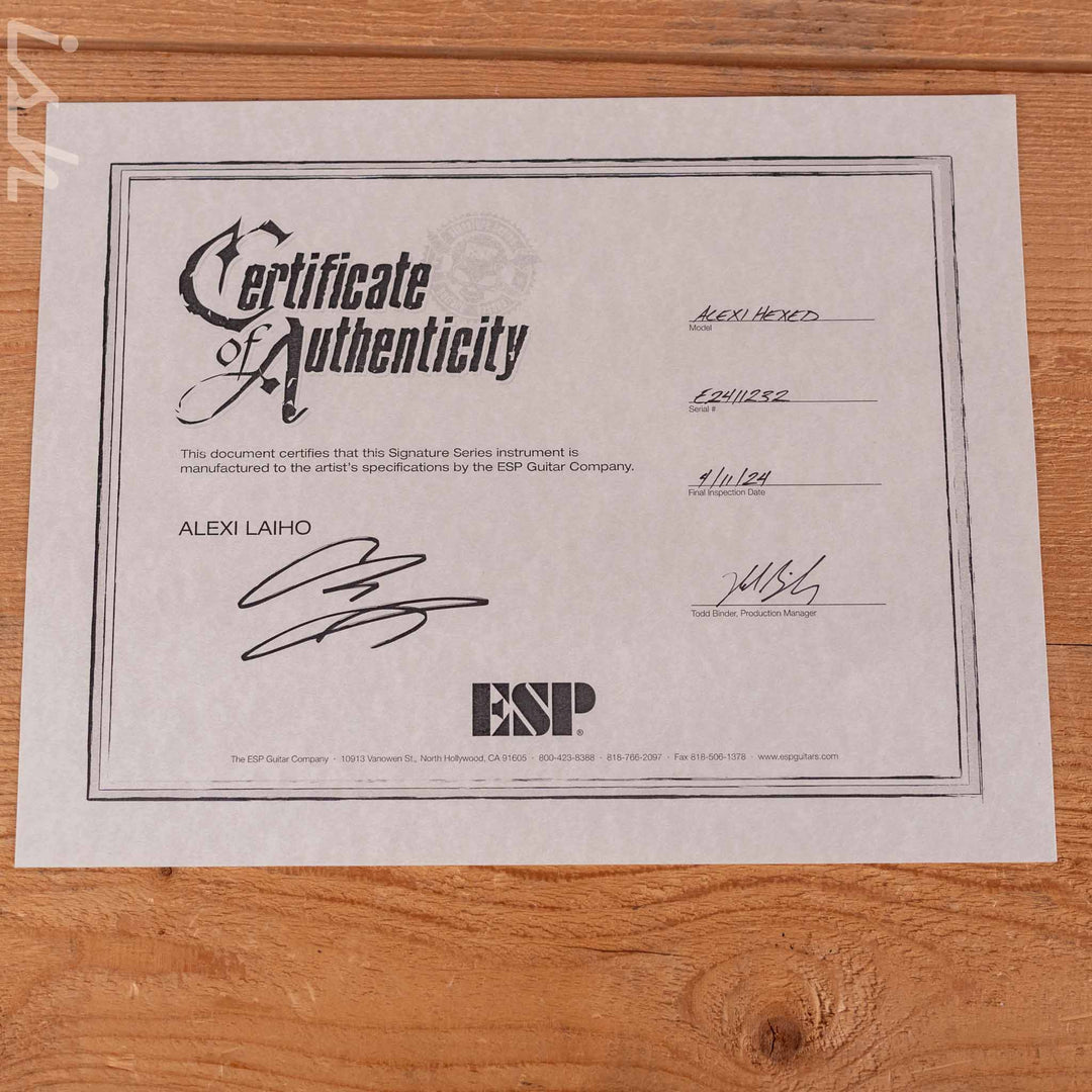 ESP Custom Shop Alexi Hexed Purple Fade Demo
