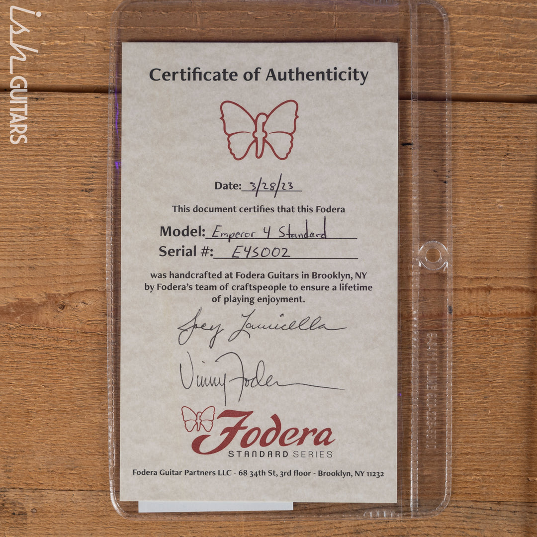 Fodera Emperor 4 Standard Natural Oak