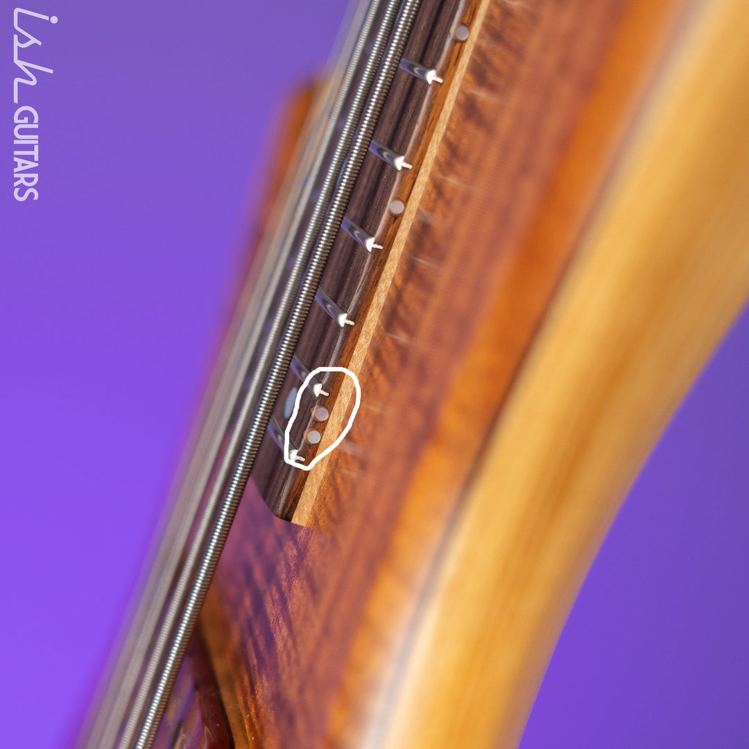 2019 Fodera Emperor 5 Lefty Flame Koa