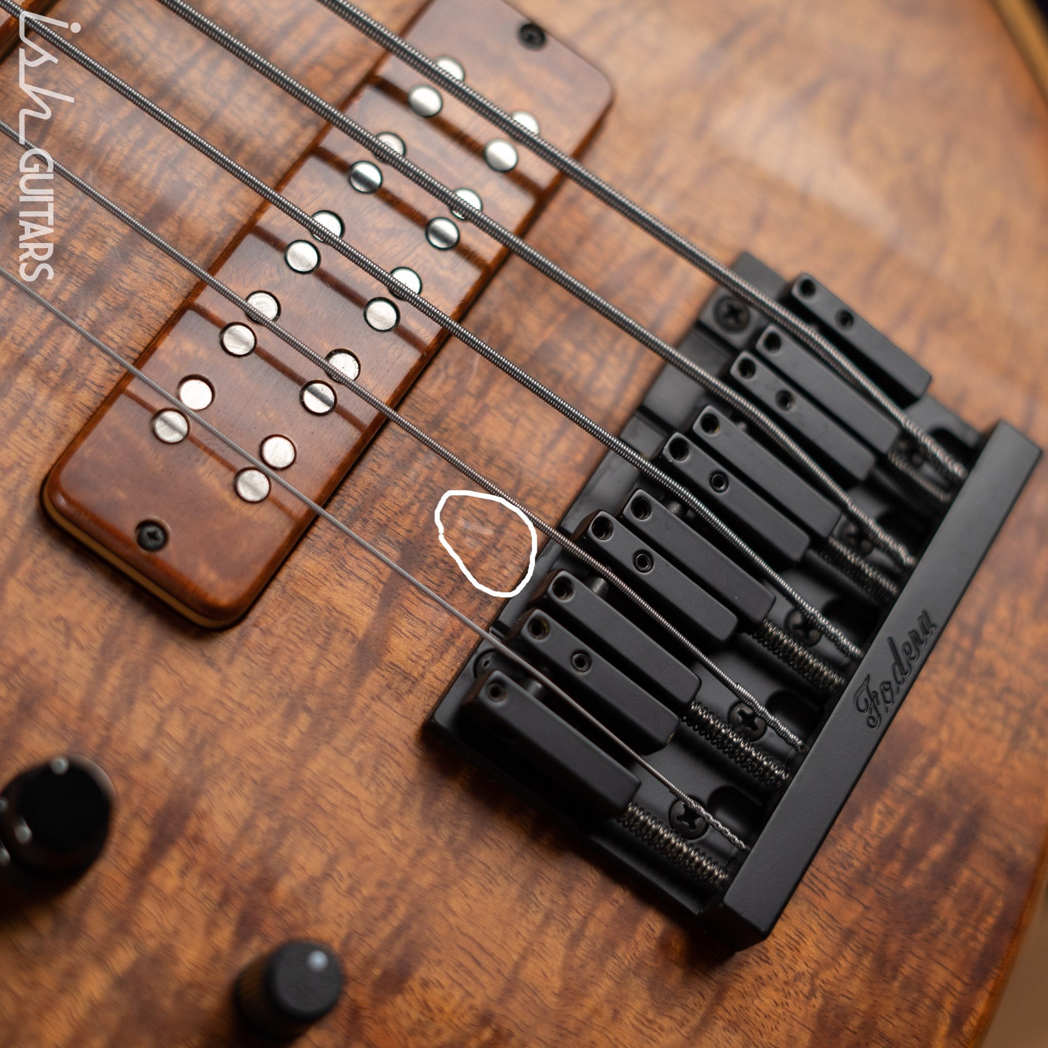 2019 Fodera Emperor 5 Lefty Flame Koa – Ish Guitars