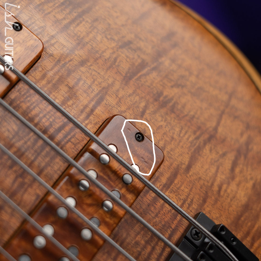 2019 Fodera Emperor 5 Lefty Flame Koa