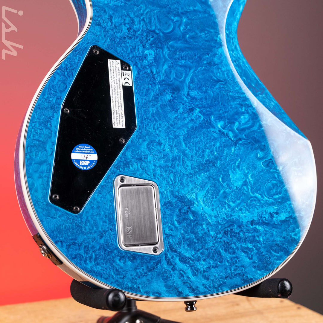 ESP Eclipse Custom Blue Liquid Metal