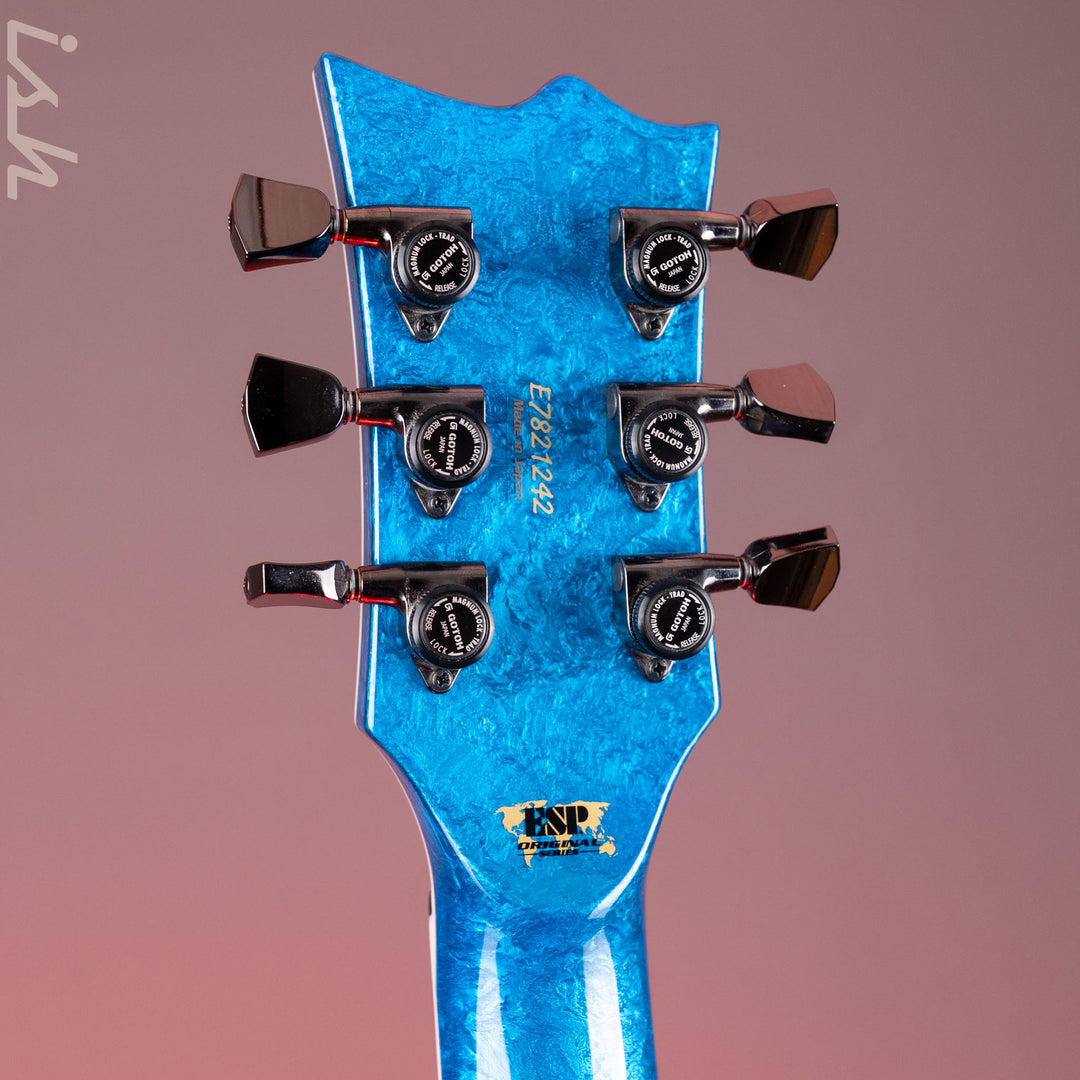 ESP Eclipse Custom Blue Liquid Metal