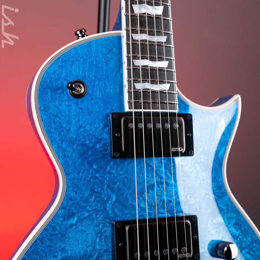 ESP Eclipse Custom Blue Liquid Metal