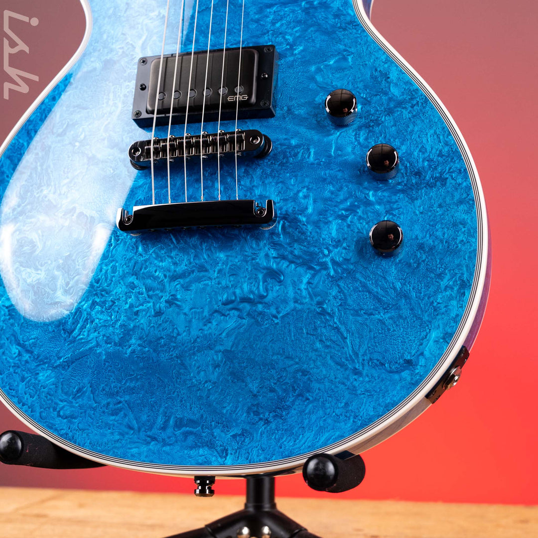 ESP Eclipse Custom Blue Liquid Metal
