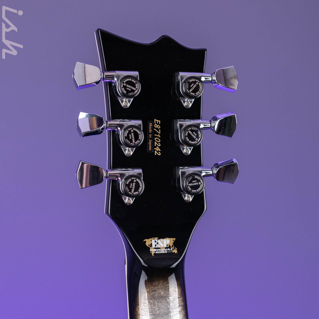 ESP Eclipse Custom Silver Liquid Metal Burst