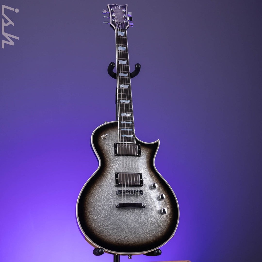 ESP Eclipse Custom Silver Liquid Metal Burst