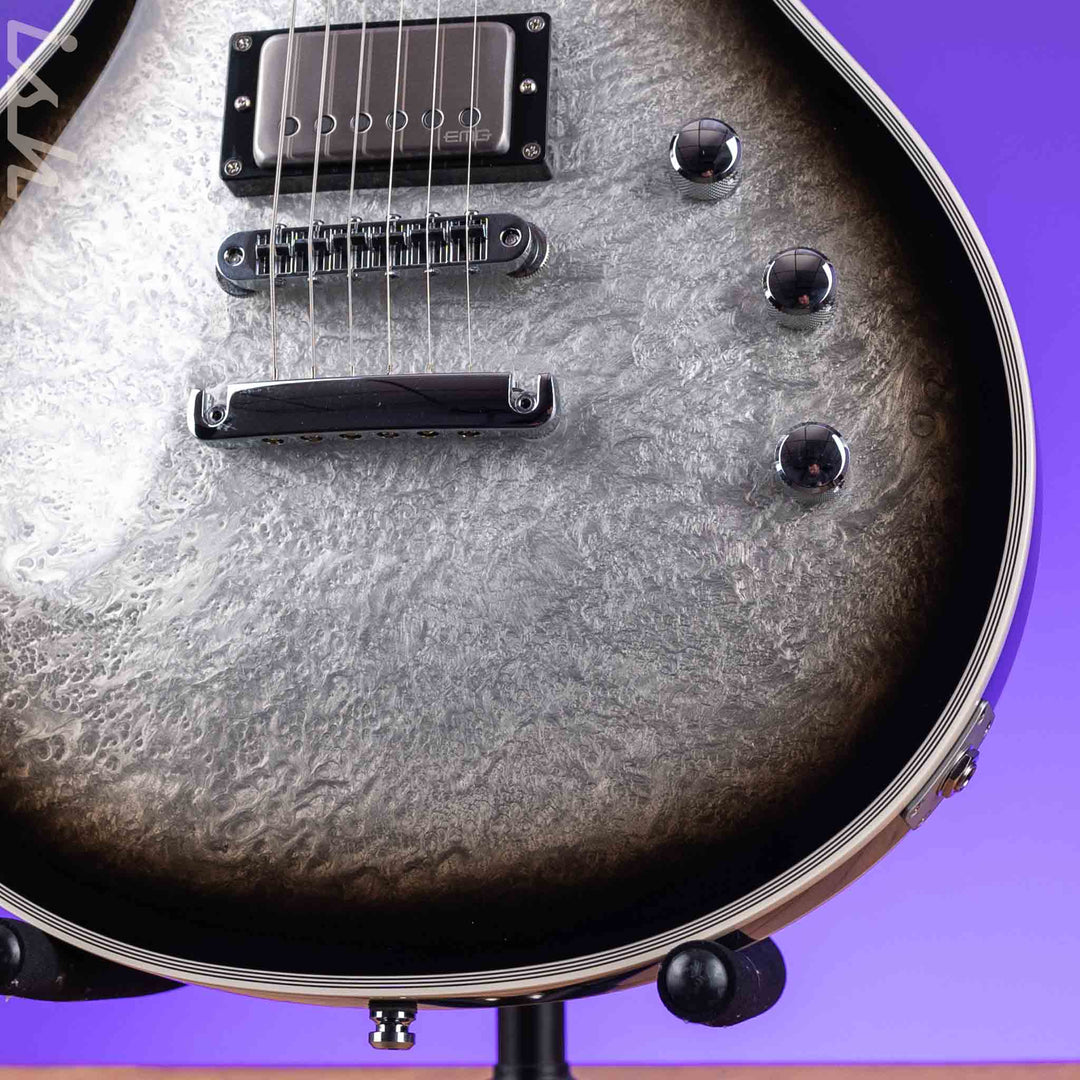 ESP Eclipse Custom Silver Liquid Metal Burst