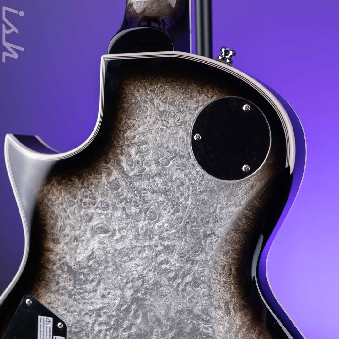 ESP Eclipse Custom Silver Liquid Metal Burst