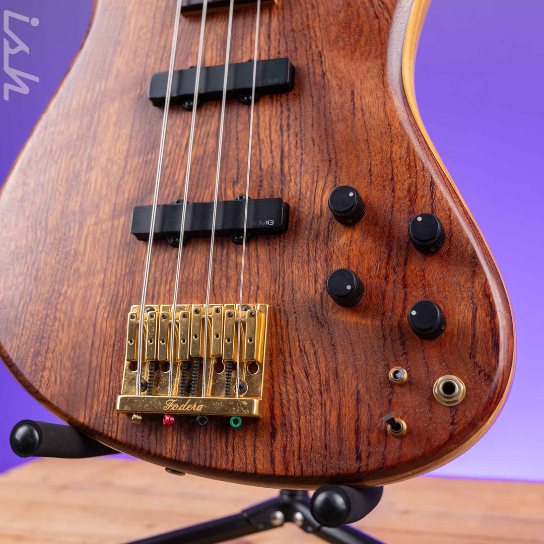 1988 Fodera Emperor 4-String Bass Bubinga Vintage Natural