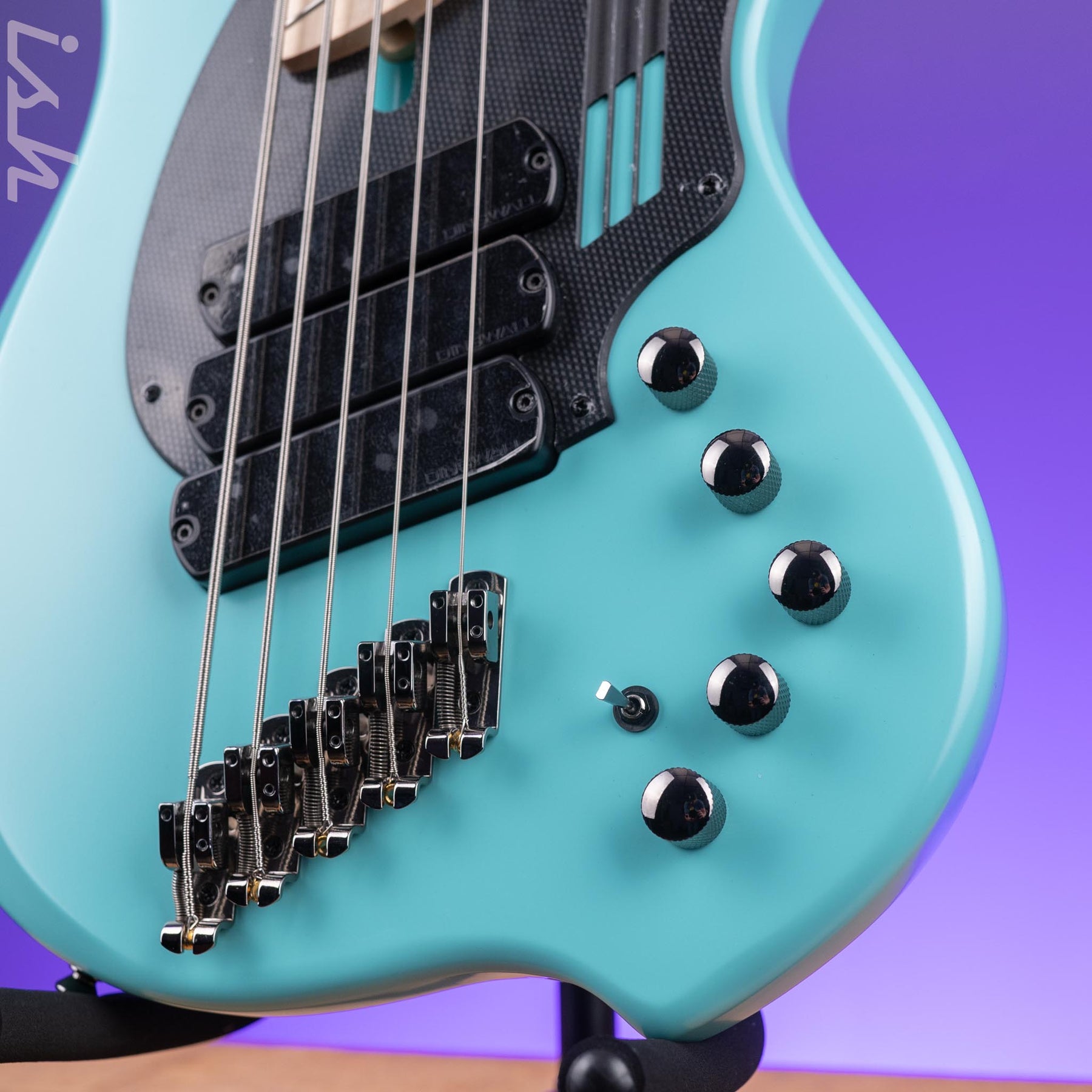 Dingwall NG-3 5-String Bass Guitar Matte Celestial Blue Demo – Ish Guitars