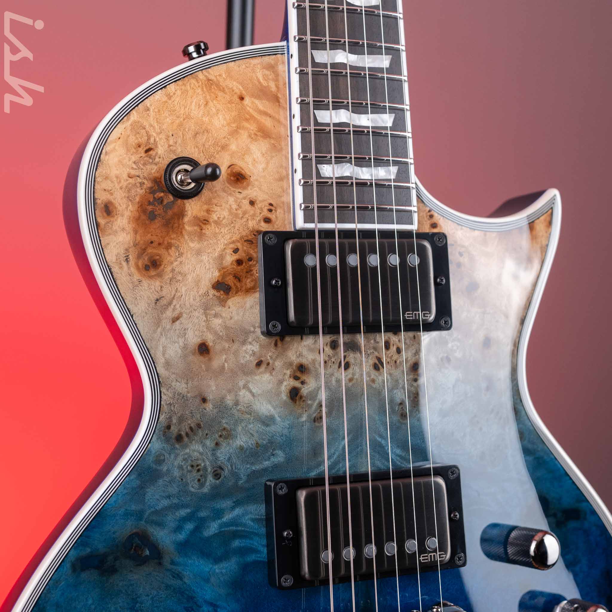 ESP E-II Eclipse Blue Natural Fade – Ish Guitars